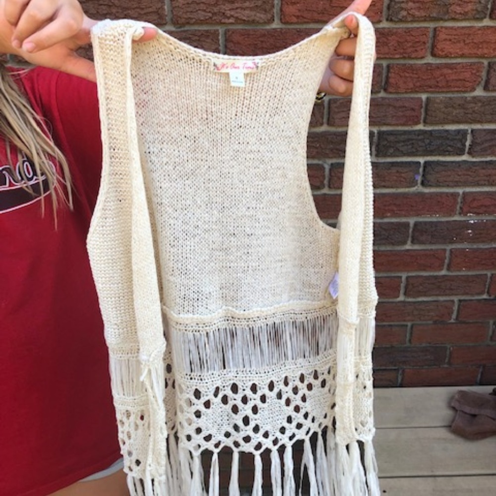 Cream Knit Vest